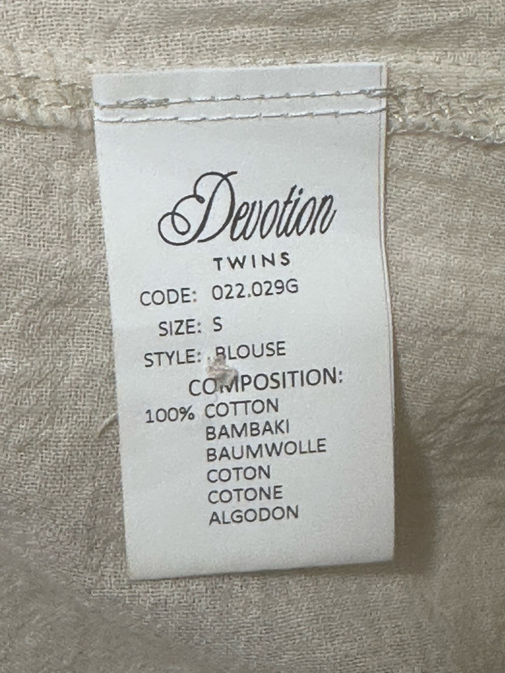 Devotion Twins Askania Aztec Geometric Print Peasant Top Small - Picture 4 of 5